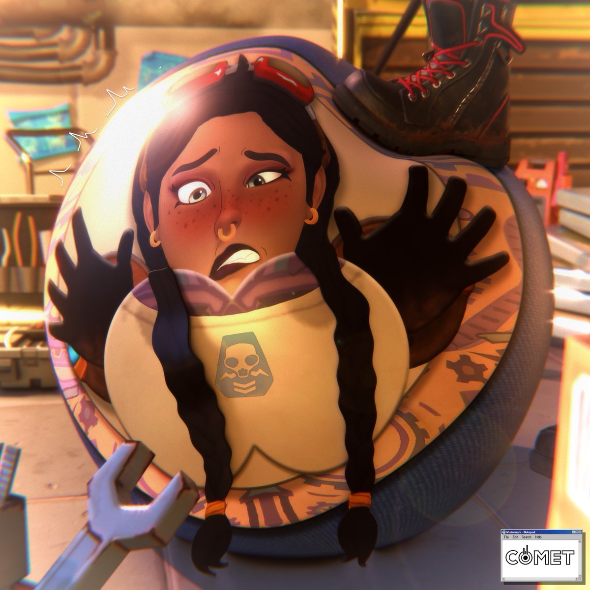 CometConundrum's tweet image. Any mechanic requires a well-rounded skill set. 
------------------------------ 
#balltf #transformation #球体化