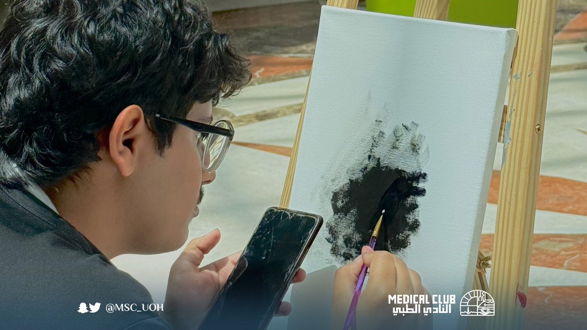 MSC_UOH's tweet photo. 📸| اليوم الاول من فعالية
 #مرسم_٢٠٢٦ 🎨🖌️ https://t.co/Km0hkf8Imb