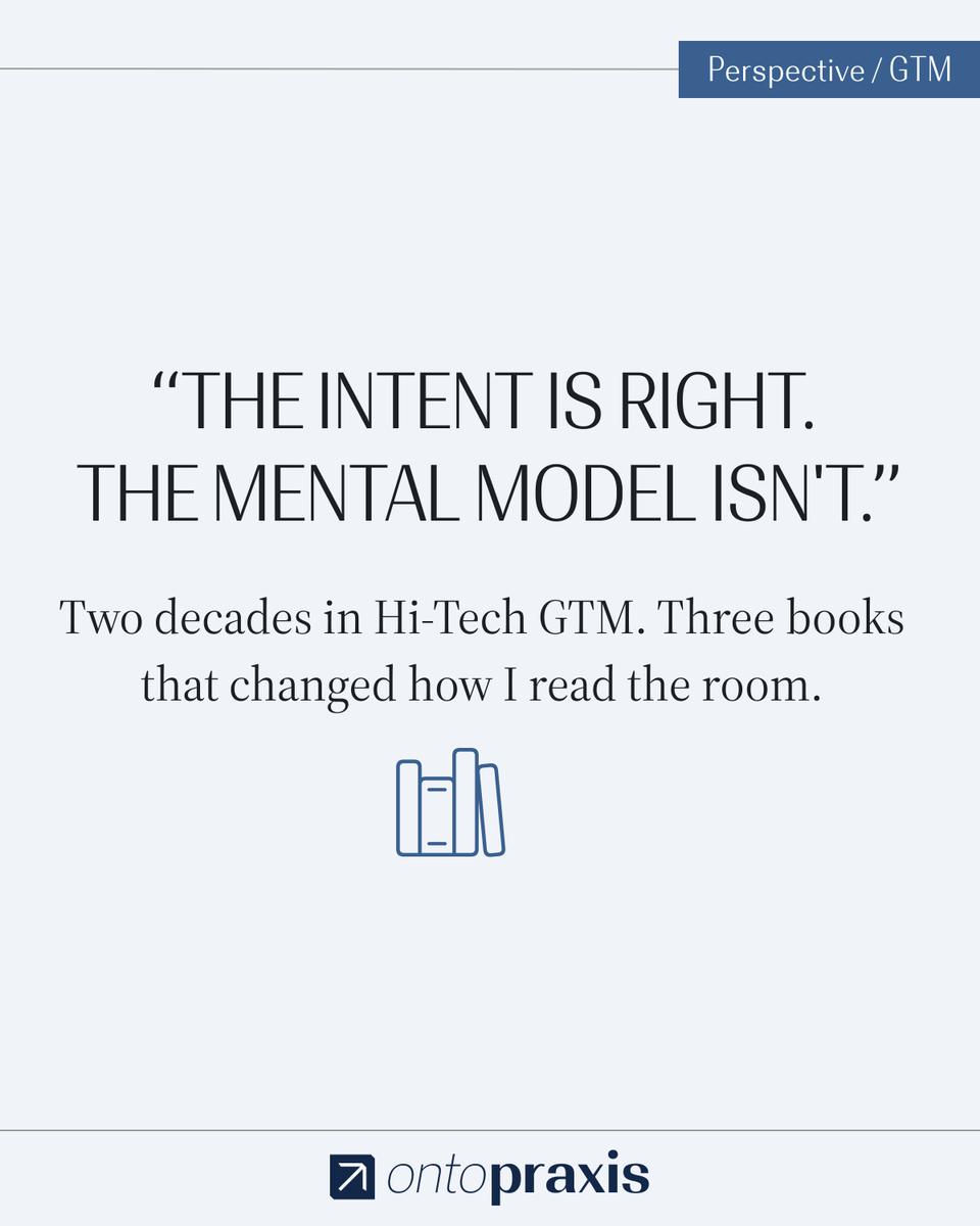 buildcampmode's tweet photo. Two decades in Hi-Tech GTM. One constant.

We still don't understand the person we're selling to.

The intent is right. The mental model isn't.

3 novels that will change how you read the room. 🧵 https://t.co/4ZXDwDZsjn