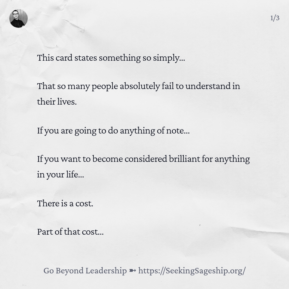 YourGuideCody's tweet image. From Yesterday's Article: The Cost Of Brilliance - Finding Motivation In Unlikely Places

#Goals #Success #Cost #Sacrifice #Future #Leadership #Sageship #Psychology #Potential