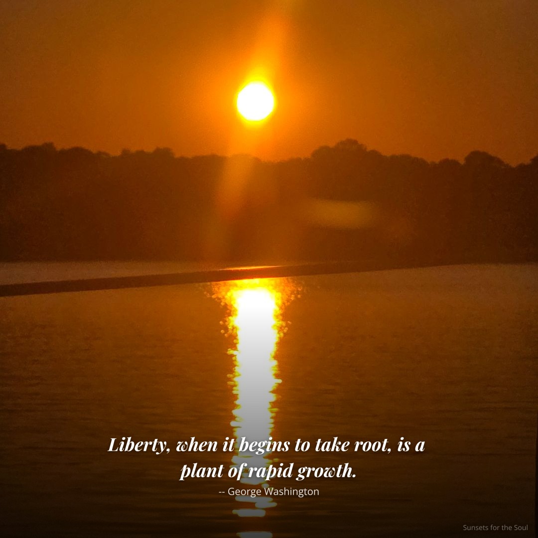libertyspr57359's tweet image. "Liberty, when it begins to take root, is a plant of rapid growth."

— George Washington

#SunsetsForTheSoul #BoggyBayou #SunsetPhotography #CivicEducation #FoundingFathers