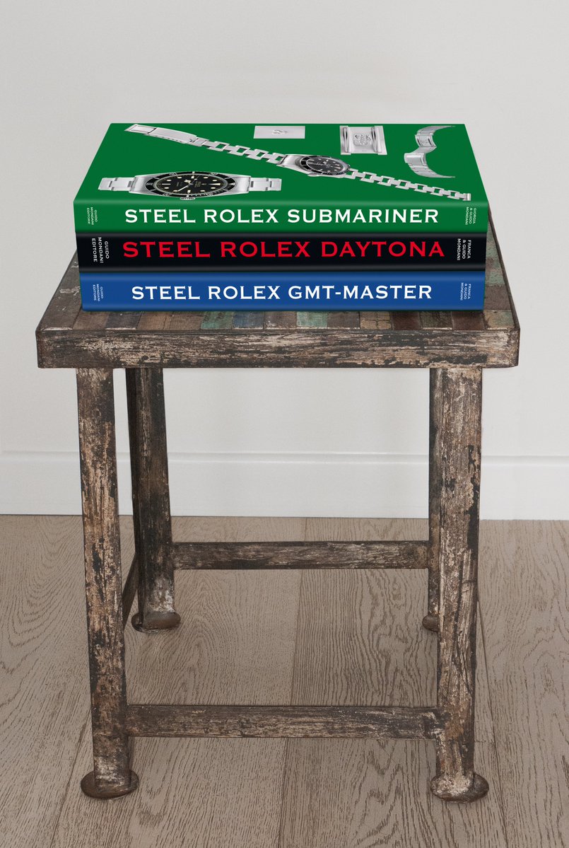 mondanibooks's tweet image. Books about Rolex Watches:
mondanionline.com/en/10-books-ro…
Steel Rolex Submariner
Steel Rolex Daytona
Steel Rolex GMT-Master
#rolex #gmt #daytona #sub