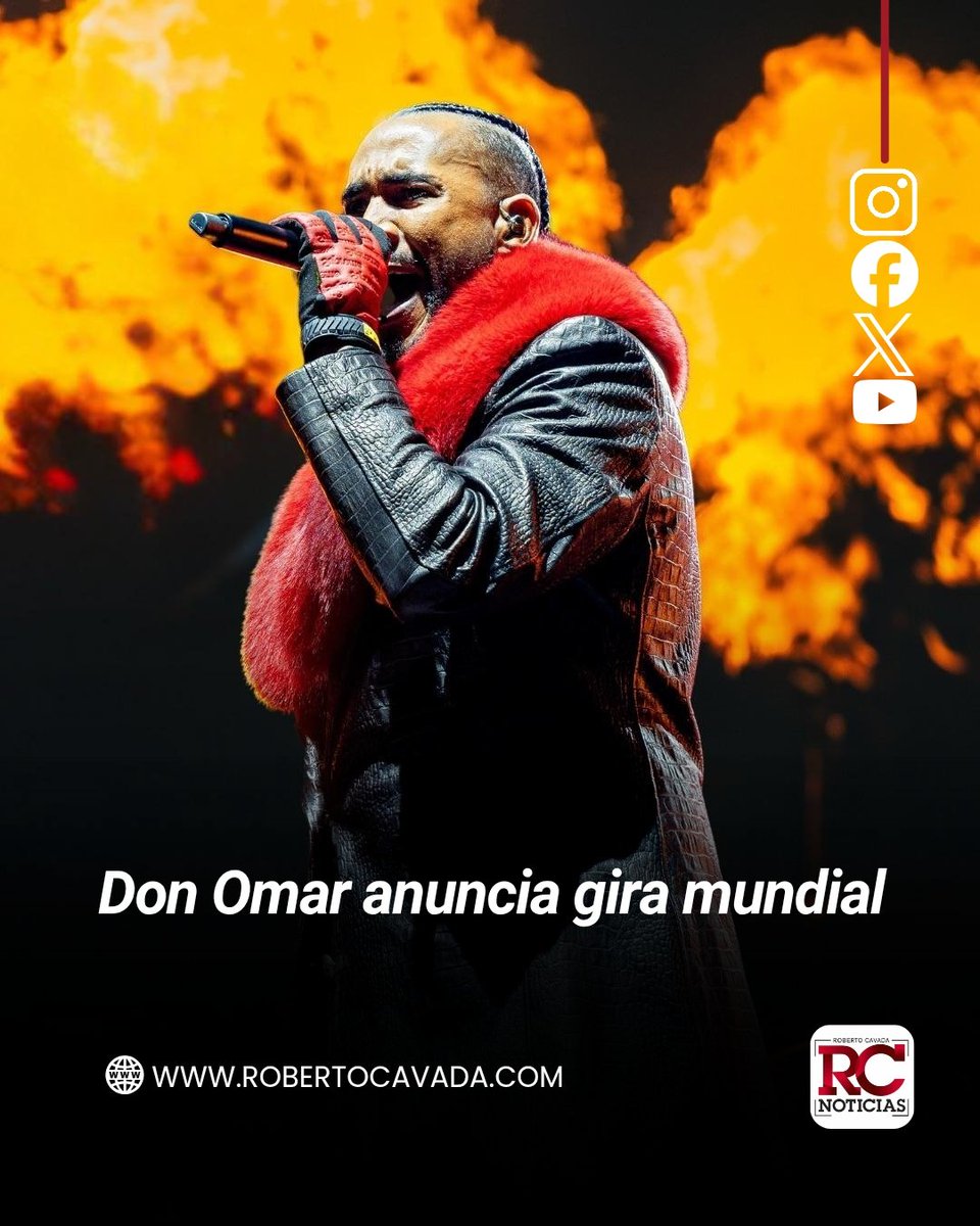 rcavada's tweet photo. El artista urbano Don Omar encendió las redes sociales luego de publicar un breve mensaje en Threads en el que escribió: “Nos vamos de gira mundial”.

La publicación, aunque corta y sin mayores detalles, ha generado gran expectativa entre sus seguidores, quienes esperan el anuncio oficial de fechas y países incluidos en el recorrido