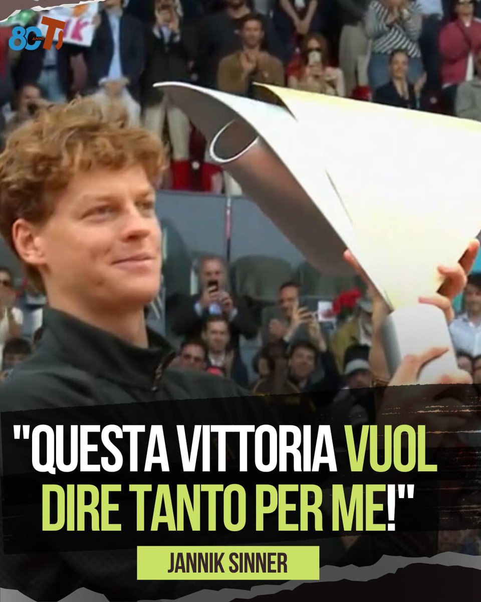 tuttosport's tweet image. 🔥 "Sono partito forte, è stato un torneo incredibile. Devo tanto alla mia squadra, sono un grande team. Cerco ogni giorno di credere in me stesso, mettendo disciplina negli allenamenti"

Sinner commenta così il trionfo a Madrid 

#Sinner #Madrid #Tuttosport