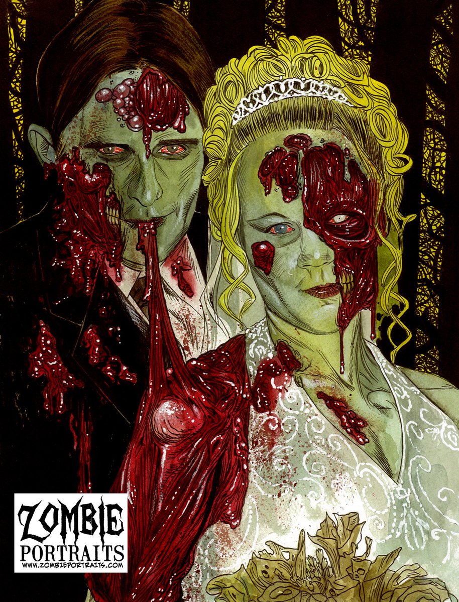 ZombiePortraits's tweet image. 20 YEARS of Zombie Portraits!! Began the service is 2006...STILL GOING!! Get your OWN done today! ASK ME HOW! :) #anniversary #wedding #zombie #zombies #zombiefan #zombieportraits #zombieartist #zombieart #portraitart #TheWalkingDead