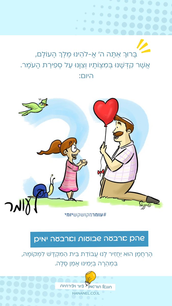 Shuli_MR's tweet photo. הלב של הספירה ❤️
"היום שניים ושלושים יום לעומר, שהם ארבעה שבועות וארבעה ימים".
#נצח_שבהוד.

המספר 32 הוא בגימטריה לֵב. 
"וְהֵשִׁיב לֵב אָבוֹת עַל בָּנִים וְלֵב בָּנִים עַל אֲבוֹתָם" הנצח של עם ישראל טמון בקשר העמוק והחי שבין דור לדור.
הלב הוא מקור החיים שלנו, אבל הוא גם רגיש https://t.co/rELQFDuMal