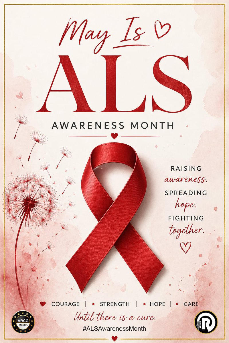 ARCGMedia's tweet image. May is #ALSAwarenessMonth! ♥️

At #ARCGMedia and @TheResilientPod, we continue to stand in support of those affected by #ALS also known as Lou Gehrig’s disease. Awareness shouldn’t be limited to one month, because the fight, the strength, and the resilience are present every