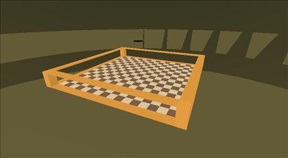 Dynabroth's tweet photo. Pandemonium was an infamous chaotic fighting game made by ICE128 around Spring 2008. The game was very unique for its time, as it had four arenas with their own quirks. Many Roblox staff had the game favorited at the peak of its popularity. 

The game was relatively popular for about a year before dying down, eventually closing in 2013. Sadly, the game is lost. The game infamously has barely any footage or screenshots of it. 

The Orange and Green arenas can be seen in Shedletsky's video "Explore ROBLOX" for only a few split seconds, and the Orange arena has been spotted sprinkled in the background of other Roblox videos. 

A save file of this game would allow it to be properly emulated to see it in action. Unfortunately, ICE128 does not have access to it anymore, nor the files for it.