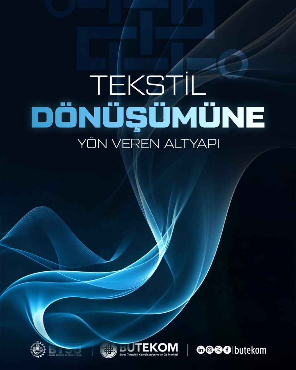 BUTEKOM's tweet photo. 🧵 Tekstilde Katma Değerin Önü BUTEKOM’da Açılıyor

◻️ BUTEKOM olarak tekstil sektörünün Ar-Ge ve inovasyon kapasitesini geliştiren, markalaşmayı güçlendiren ve katma değerli üretimi destekleyen adımlar atmaya devam ediyoruz. https://t.co/QXJfPfGPkB
