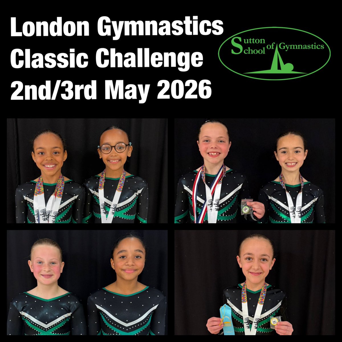 SuttonGymnastic's tweet photo. Another great weekend at competition for the Zinc Level Women Artistic girls at the @londongymnastic Spring Classic Challenge Competition. They performed beautifully and really showed off their artistry resulting in some excellent results.

Well done to all the gymnasts

💚🖤 https://t.co/PnUYCjXfmX