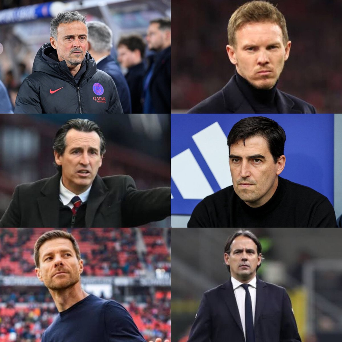 mehdi_keraghel's tweet image. I think these 6 Coaches should be ahead of Michael Carrick for the Manchester United job 👀 :

1-Luis Enrique
2-Nagelsmann
3-Unai Emery
4-Andone Iraola 
5-Xabi Alonso
6-Simone Inzaghi

#ManchesterUnited #Manchester #ManUnited #Football