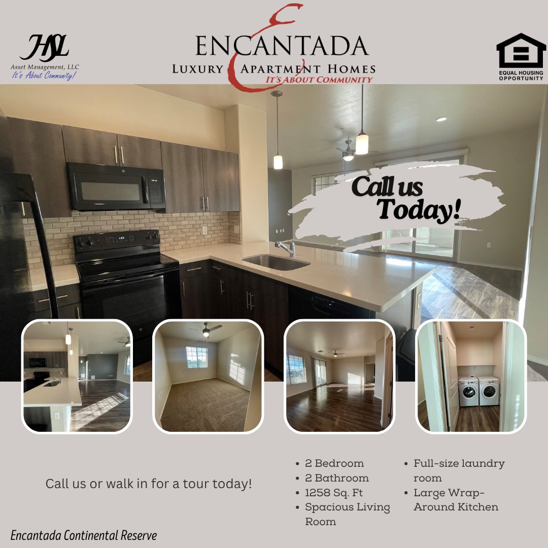EncantadaConti1's tweet image. Spacious, modern living awaits! ✨ Enjoy 1,258 sq. ft. of bright, open space designed for comfort. Ready to elevate your lifestyle? Your new home is here!
#ApartmentLiving #LuxuryLiving
HSL Asset Management, LLC.
[Equal Housing Opportunity]