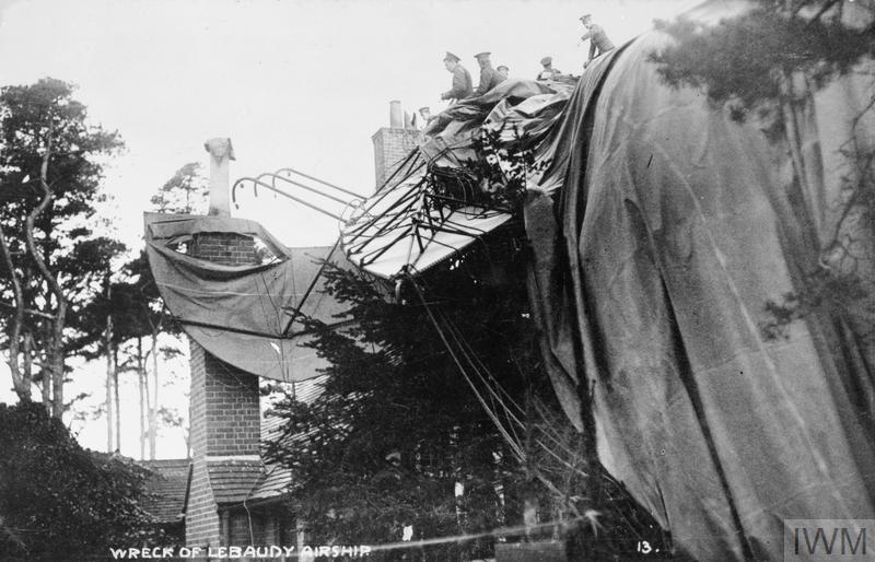 ThisDayInWWI's tweet photo. May 4 1911 At Farnborough, UK, the French Airship "Lebaudy Morning Post" crashes. It was a semi-rigid airship purchased by the British Army for the testing of lighter than air Aircraft. At the time it was the biggest Airship built in France.
https://t.co/0fXd8EF9Ee https://t.co/gbNGcYaBcn