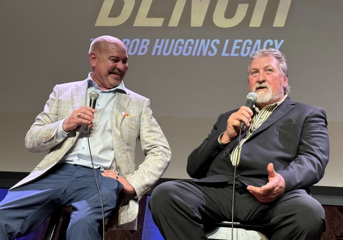 BTB_HugginsFilm's tweet photo. https://t.co/zGbFswVkwv Many thanks to Channel 12's Meghan Mongillo. Great segment discussing 9 Ton Entertainment's latest film "Beyond the Bench: The Bob Huggins Legacy" with Terry Lukemire, Director and Corie Blount, Producer. 🏀🎞️🔥 #BeyondTheBench #CollegeBasketball #BobHuggins #CincinnatiNews #SportsDocumentary #Film #9TonEntertainment