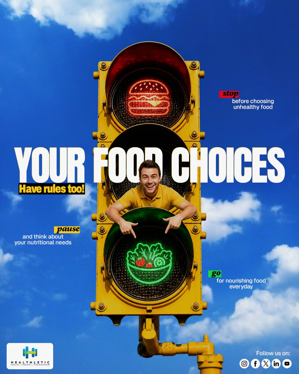 HealthLeticFtns's tweet image. We follow traffic signals without thinking twice.
But what if we applied that same logic to our plates?

It’s not about being perfect; it’s about being intentional. One meal at a time, you build the machine.

Start treating your #nutrition like a green light for your performance.