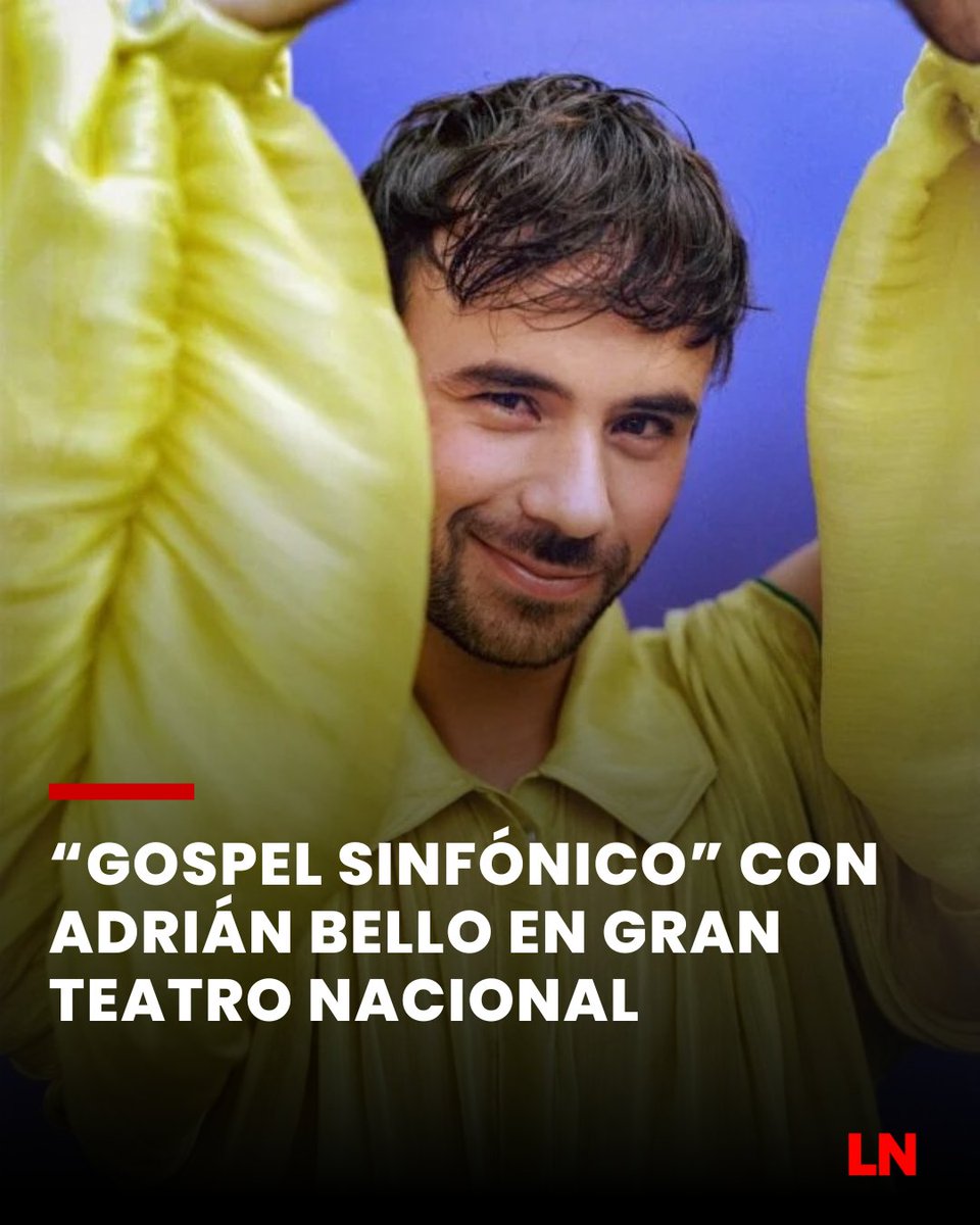 lanoticiaperu_'s tweet image. #Espectáculos | El Gran Teatro Nacional recibirá a Adrián Bello el 1 de septiembre con “Gospel Sinfónico”, show con arreglos orquestales y corales bajo la dirección de Bruno Ascenzo. 
#LaNoticiaPerú #Lima #Música #Cultura #Eventos

📰 Lee aquí la información 👇