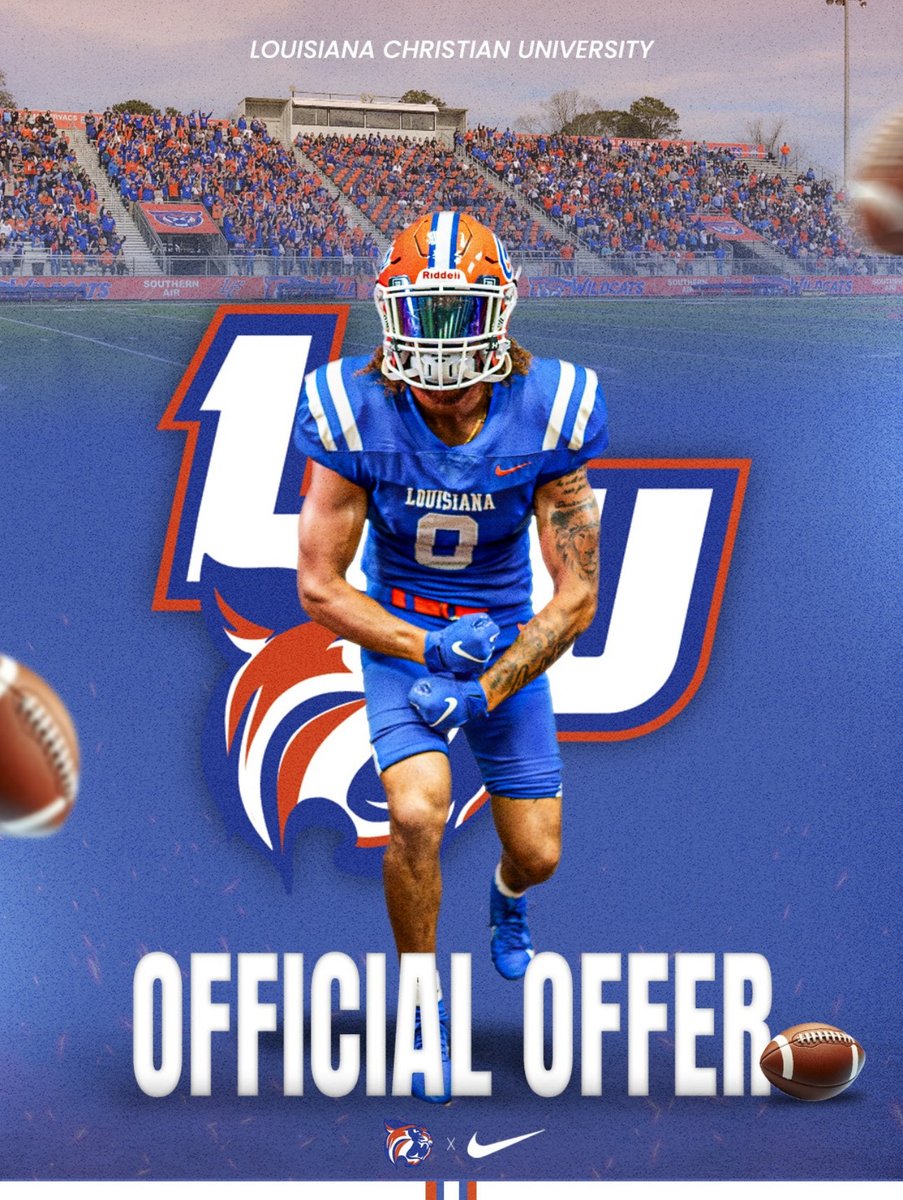 GBlanch_68's tweet photo. Blessed to receive my first offer from Louisiana Christian University. Thank you @CoachCoryYork for this opportunity. All glory to God. https://t.co/92hJoQWff3