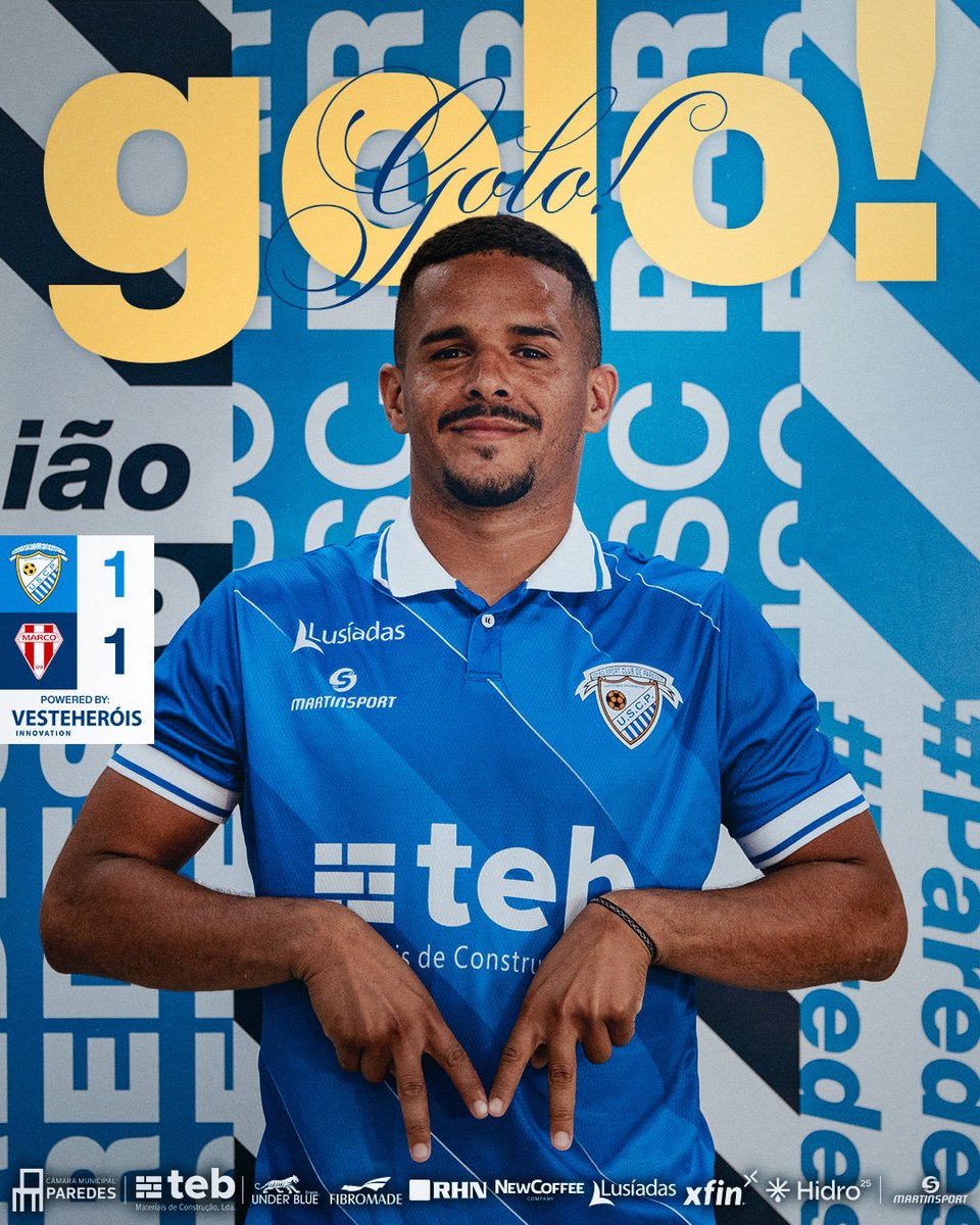 GOLOOOOO!⚽️

Erik Santana repõe a igualdade! 💙💪

#uscparedes #paredeseuniao