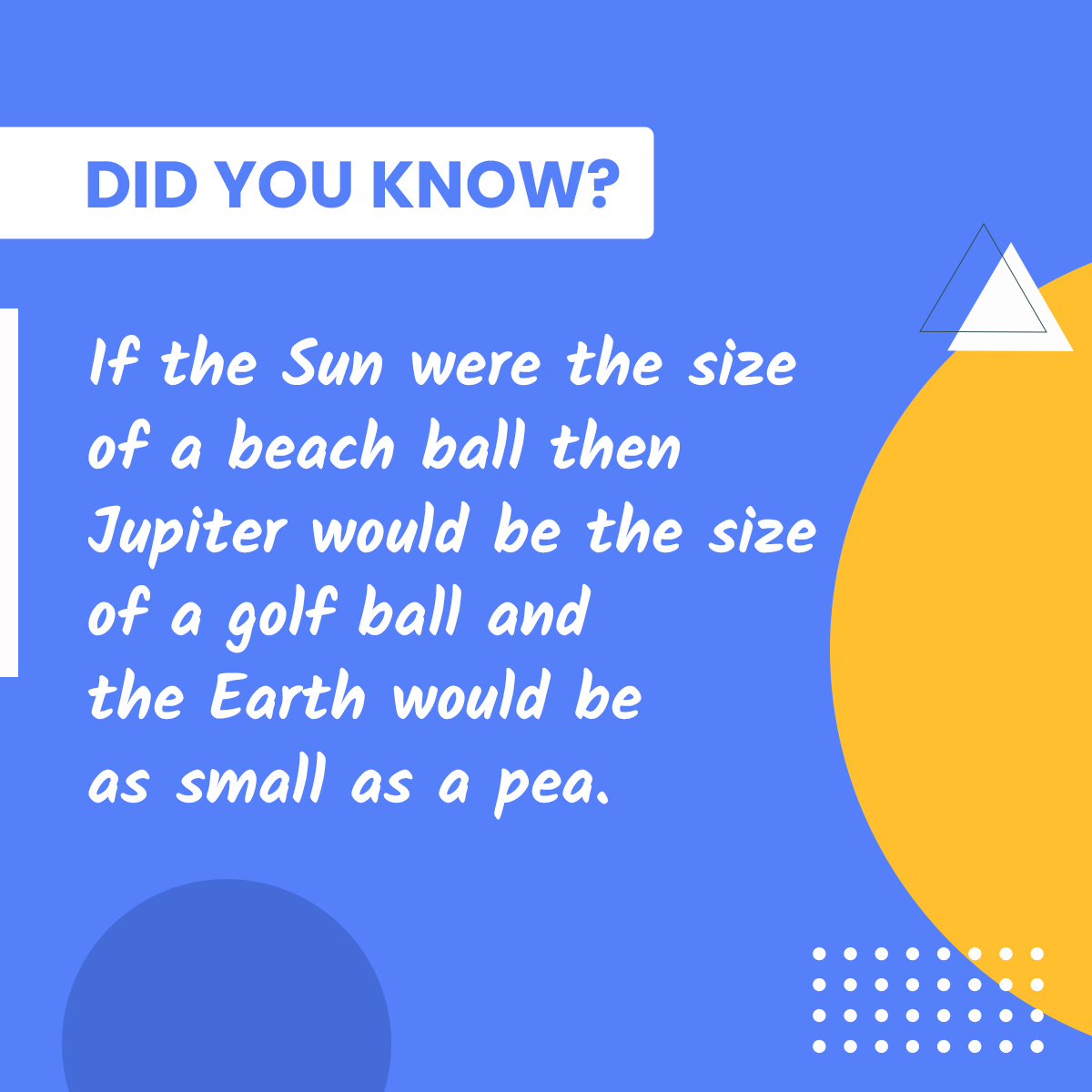 CourseTeachings's tweet image. The earth is tiny when put into perspective!

#scientificfacts #didyouknow