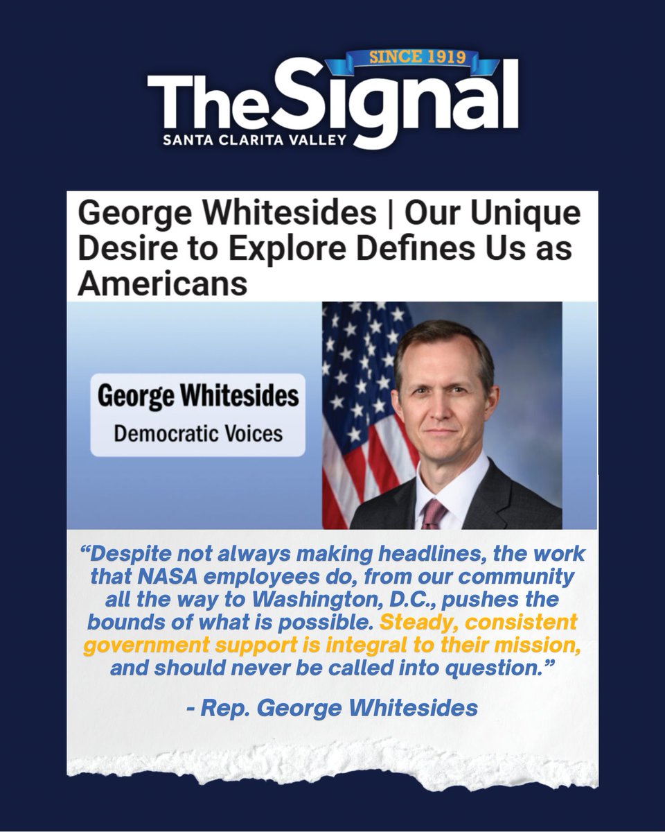 Rep. George Whitesides tweet media