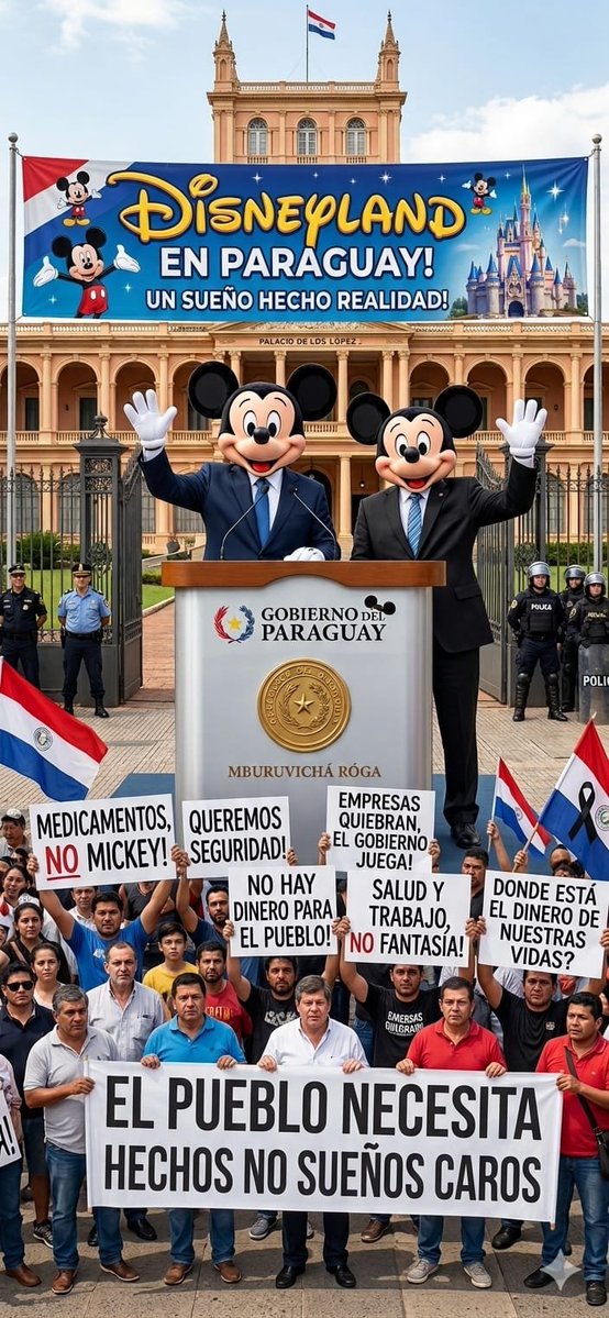 EL FUTURO DEL TURISMO EN EL PARAGUAY!!!
(Una falsificaciòn-otra mas- de Disney y Mickey)