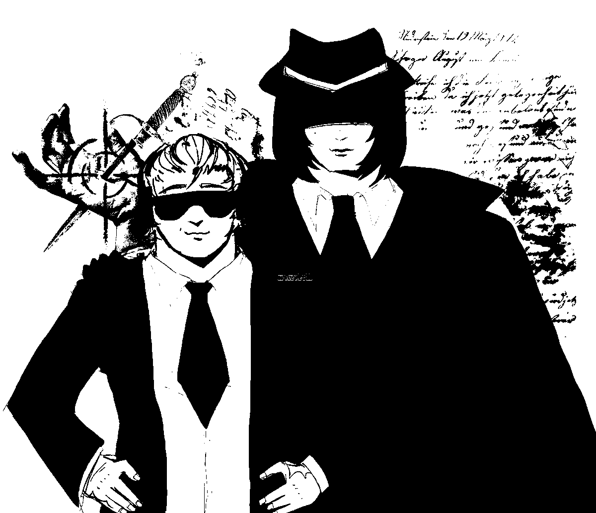heh3sha's tweet photo. Doublefedora yuri #doublefedora https://t.co/GH73uu8EER