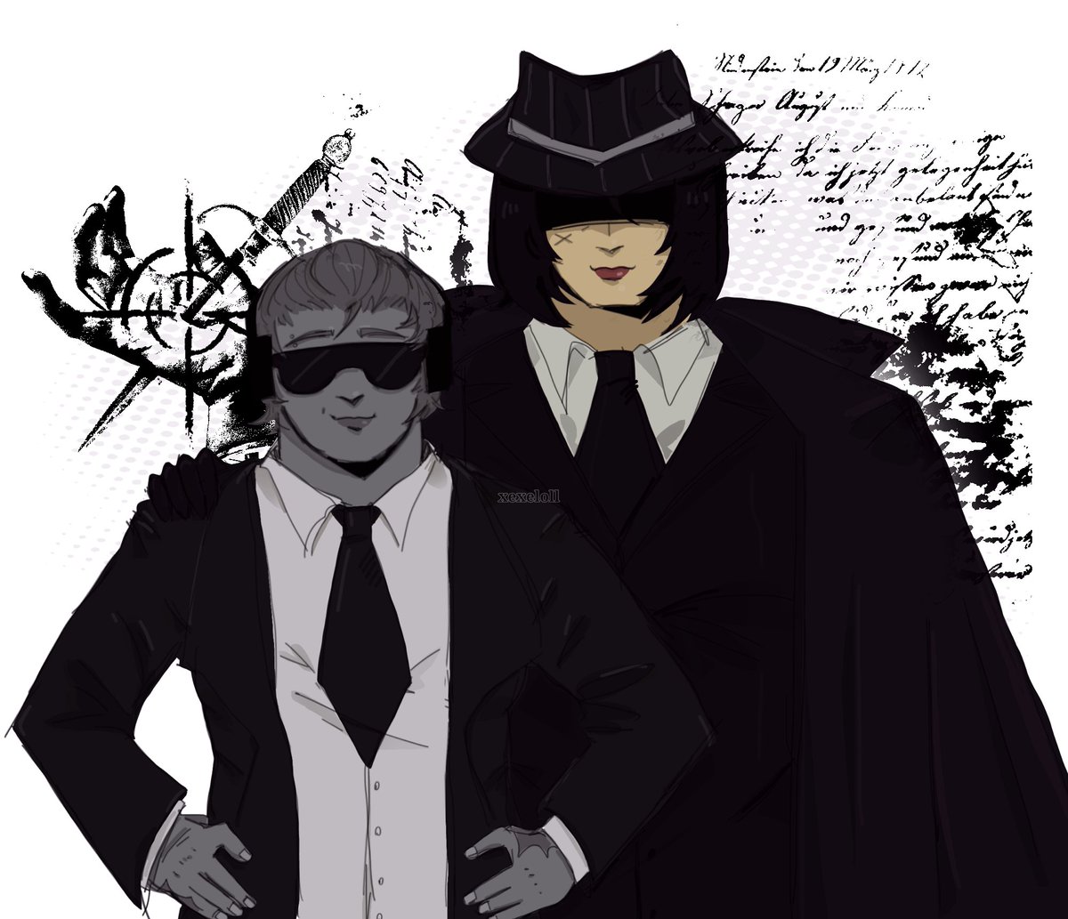 heh3sha's tweet photo. Doublefedora yuri #doublefedora https://t.co/GH73uu8EER