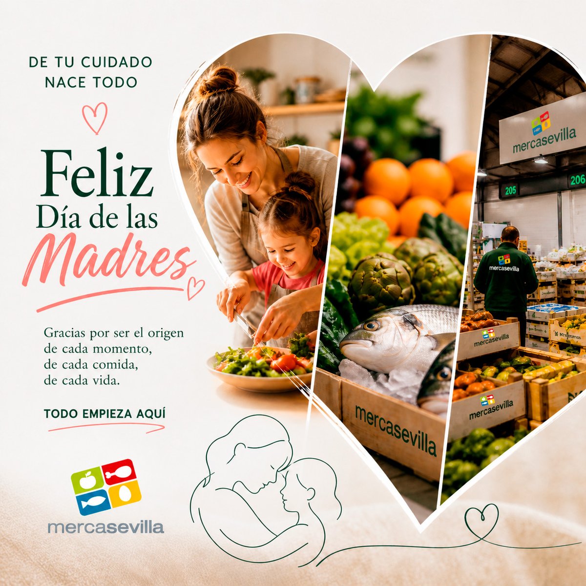 mercasevilla's tweet photo. De tu cuidado nace todo 💚

Gracias por ser el origen de cada momento,
de cada comida y de cada vida.
Feliz Día de las Madres

Todo empieza aquí.

@eveliarinconpp @Mercasa_mercas 
#mercado #reddemercas #sevilla #mercadosdeabasto   #alimentosdeespaña #ayuntamientodesevilla https://t.co/accxkliuW5