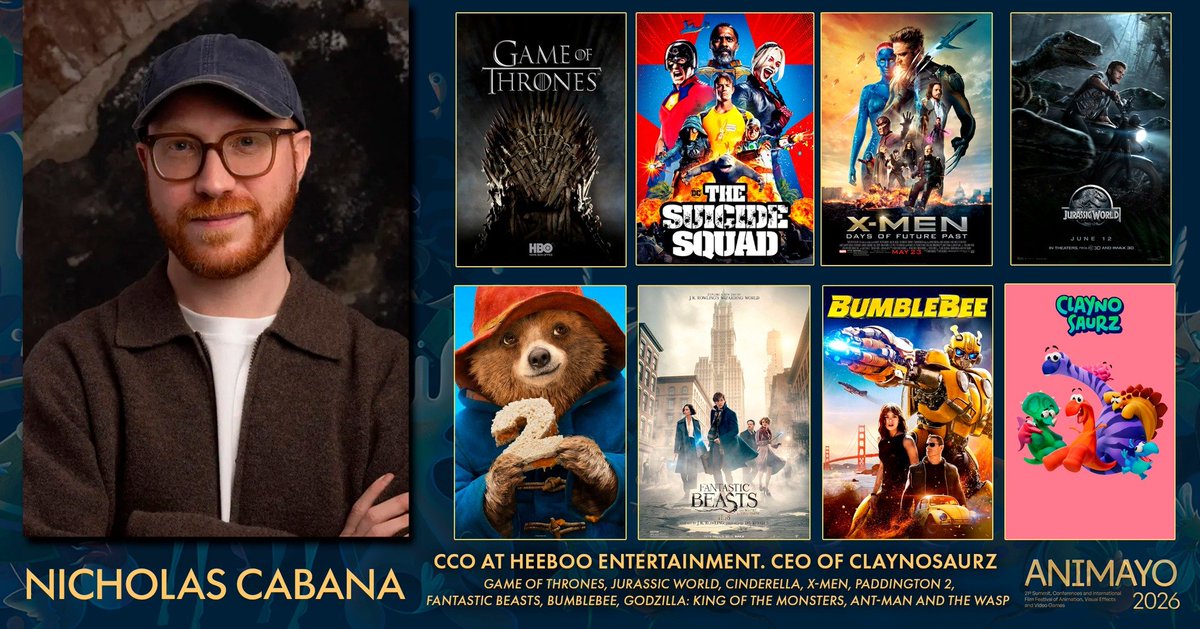 Claynosaurz's tweet photo. We’re heading to Animayo 2026!

We are honored to join the lineup for Animayo 2026, Spain’s only dual Academy Award® Qualifying festival and one of the world's most influential summits for animation and VFX.

@cabanimation is invited to deliver a masterclass session “The New Creator Playbook: Building Your IP in the Digital Age.”

Every year, over 20,000 participants attend the summit, an intersection of legendary talent and industry pioneers. We’re proud to represent the @Claynosaurz vision at the heart of this conversation, alongside leading studios like Pixar, Disney, Warner Bros, DreamWorks and Skydance.

See you in Gran Canaria 🇮🇨✨