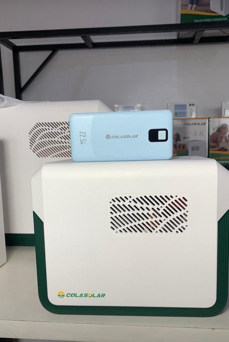 Val_Gadget's tweet photo. Cola SOLAR

300watts Solar Inverter
1000WH Lithium Battery (8-10years life cycle) 

Can power:
 Refrigerator (7hrs) 
55 Inch Tv (5hrs) 
Standing Fan (13hrs) 
Laptop (8hrs) 
Blender
Lightening bulbs (10hrs) 

Selling for ₦360,000 https://t.co/WuKL3UOKuF