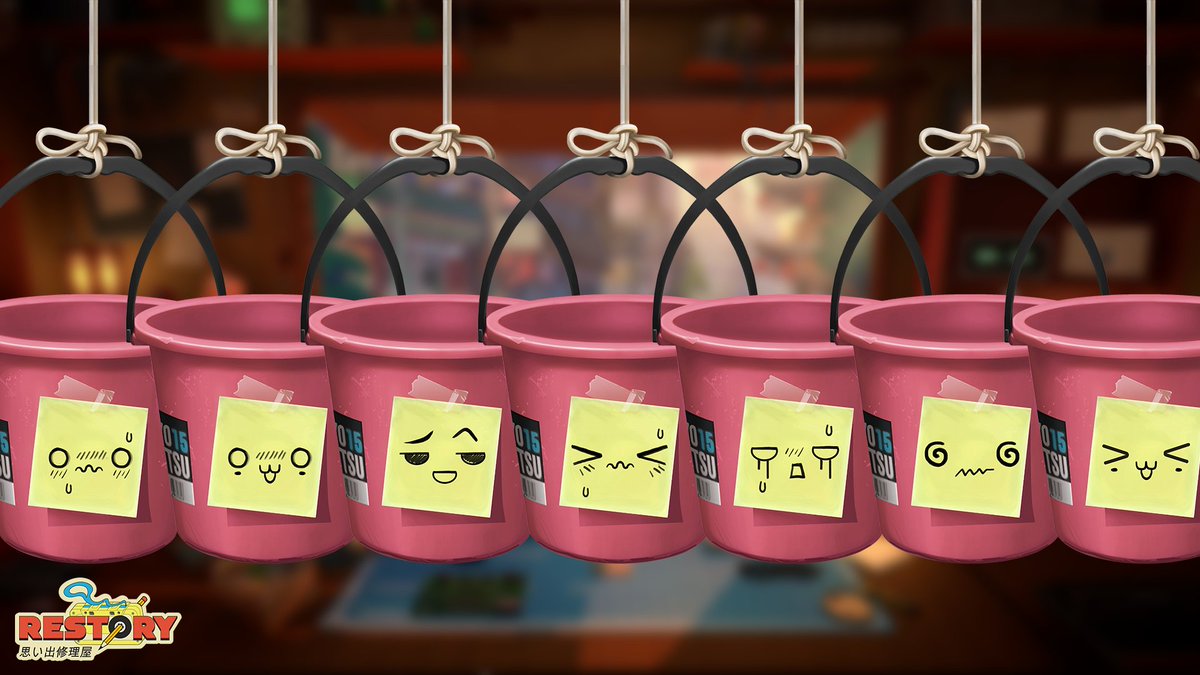 restorygame's tweet image. ✨ the many faces of Baketsu blessing your timeline ✨

#indiegame #cozygame