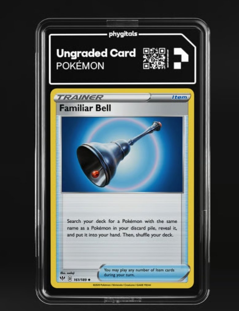 Crypt0G4ming's tweet photo. @phygitals If I get one I promise to send this raw Familiar Bell to @MikkelPositive, just to keep the karma going. https://t.co/1AGwX1yP2s
