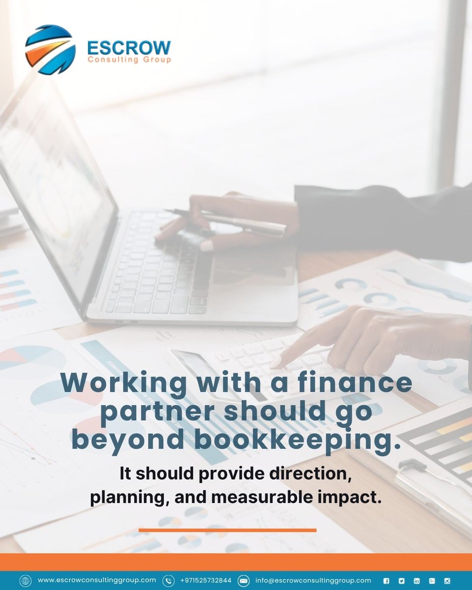 EscrowGroup's tweet photo. Your finance partner should do more than just numbers 📈🤝

Real financial consulting goes beyond bookkeeping with strategy, planning, and measurable business growth.

https://t.co/3jBOF0WRmi

#BusinessFinance #ConsultingServices #GrowthStrategy #EntrepreneurLife #SmartBusiness https://t.co/1PXoqDcUVX