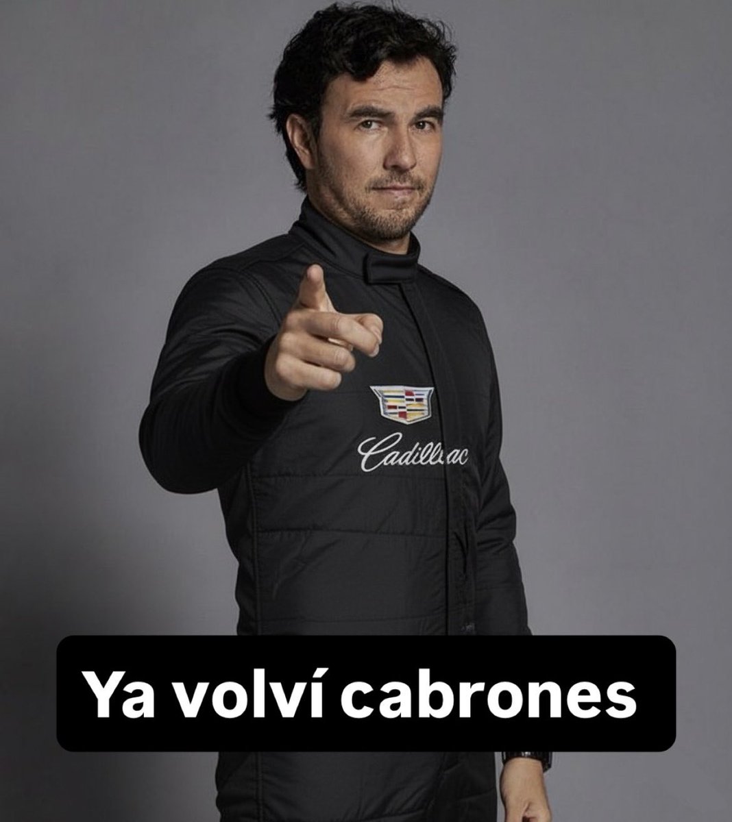 AlanMUrib's tweet photo. Checo Pérez en 13 con un Cadillac, la verdadera cabra https://t.co/nCoWDGExLt