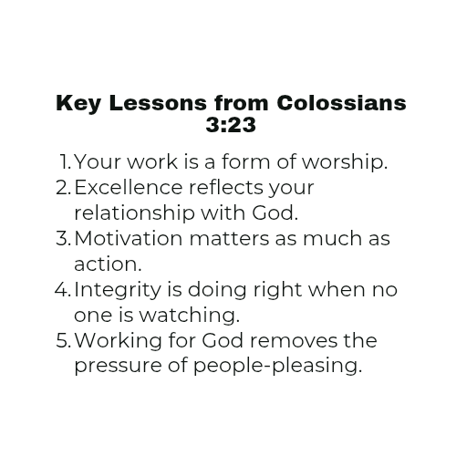 iamo_cube's tweet image. Reflecting on 📖 Colossians 3:23
#Excellence 
#WorkWithPurpose 
#ChristianLiving 
#FaithWalk 
#SpiritualGrowth