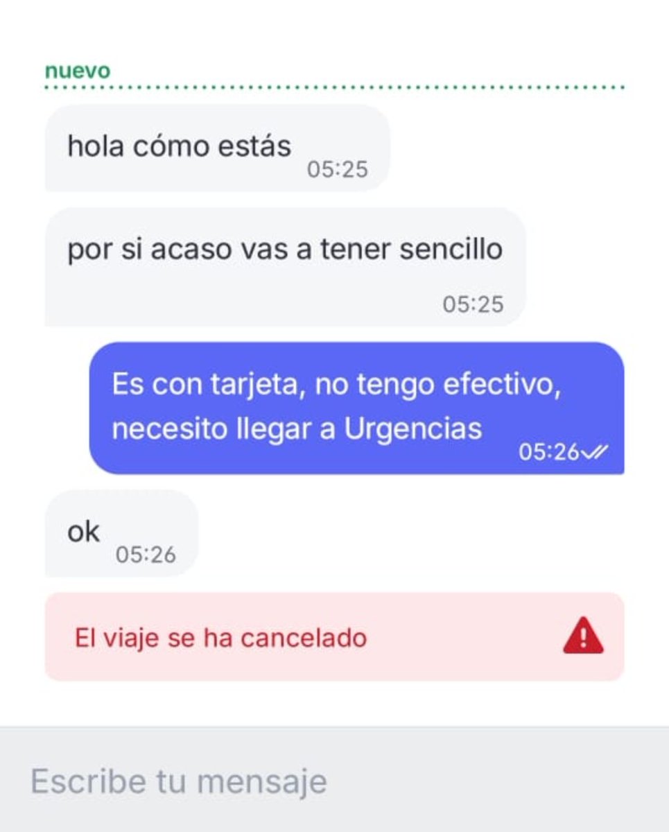 standard_cheese's tweet photo. @ar76300000 Yo me iba a urgencias de madrugada una vez pq casi se me cerraba la garganta y el hdp del bolt me canceló pq no tenía efectivo, jamás me voy a olvidar https://t.co/gIq8Ryvlwy