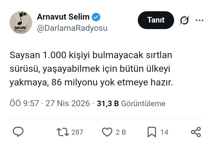 Arnavut Selim tweet media