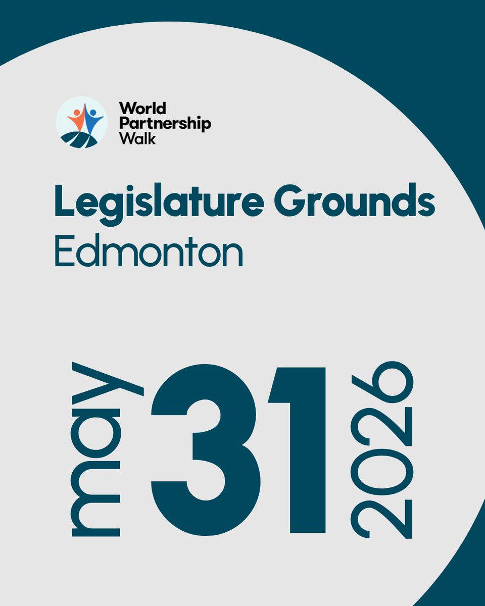 WPWalk's tweet photo. Edmonton, step forward with us! 

Join us at the Alberta Legislature Grounds on May 31 for the World Partnership Walk. Step forward with your friends, family, and colleagues, and turn small steps into big change. 

📅 May 31 
📍 Alberta Legislature Grounds

#WPWalk https://t.co/5a968p0KXA