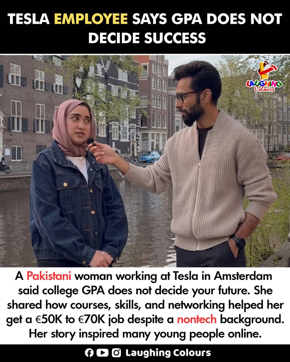 LaughingColours's tweet image. GPA does not define success 🚀

#CareerAdvice #SuccessMindset #Tesla #Inspiration