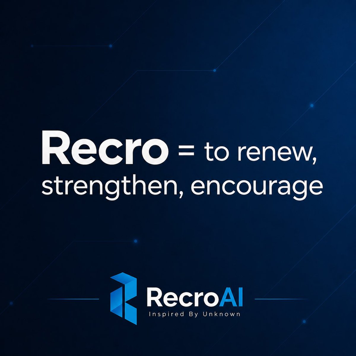 recroai's tweet photo. Recro = yenilemek, güçlendirmek, cesaretlendirmek…

🧠🤖🦾 #recroai #ai #artificialintelligence https://t.co/qKWrn08TAy