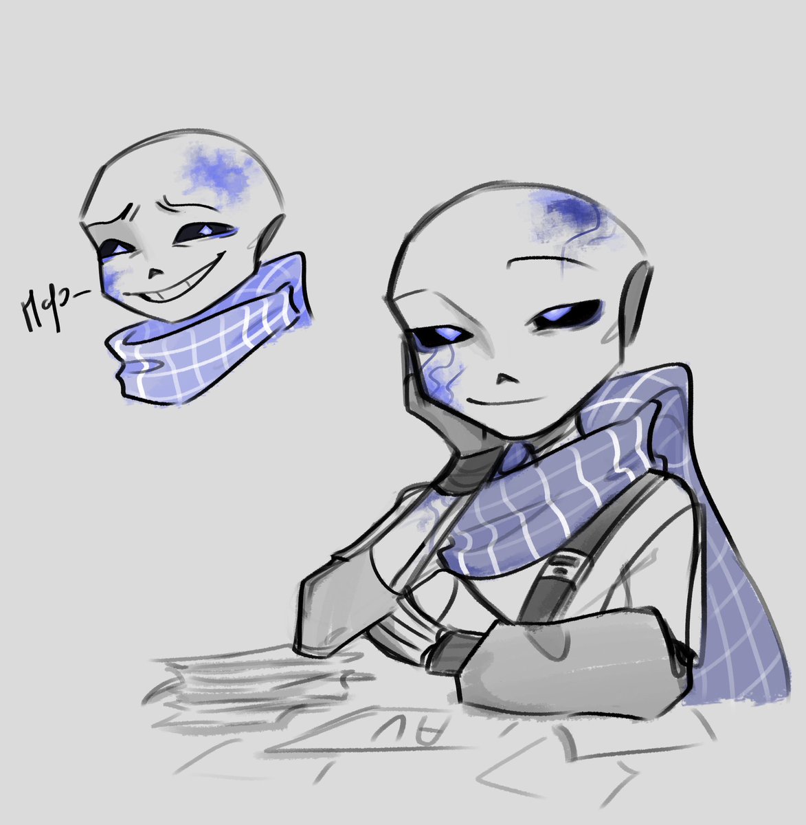 HeyDo_Rulit's tweet photo. Print is undeniably one of the sweetest characters, but sometimes we forget what kind of paint he was made from ☕
#blueprintsans #inksans #shipchildren #undertale_AU https://t.co/RAj4OmEe3k