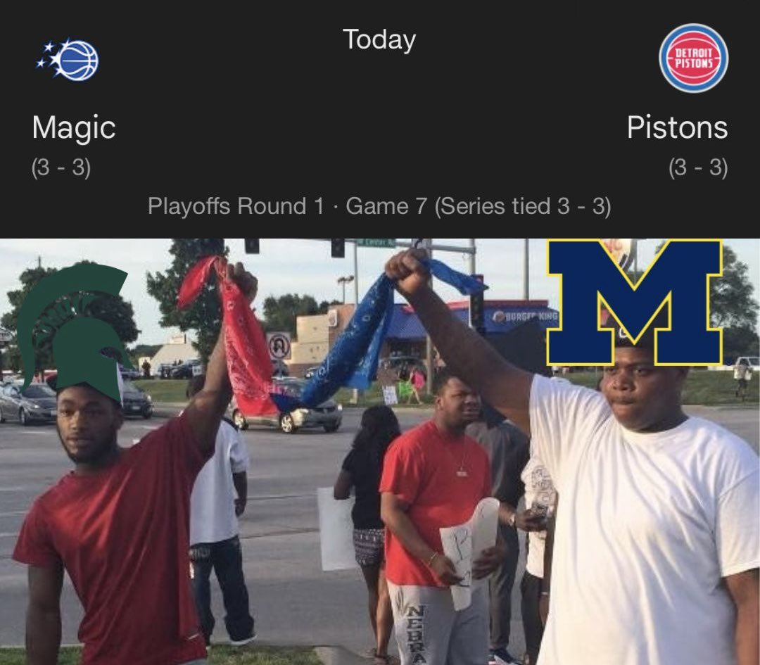 BarstoolUofM's tweet photo. GAME SEVEN. DO OR DIE. THE STATE OF MICHIGAN IS RELYING ON YOU @DetroitPistons https://t.co/q9VpwVfLsf