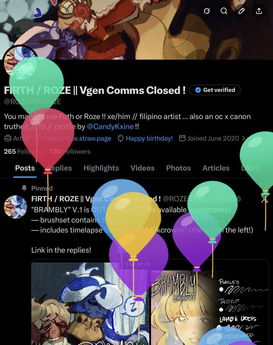 FIRTH / ROZE || Vgen Comms Closed ! tweet media