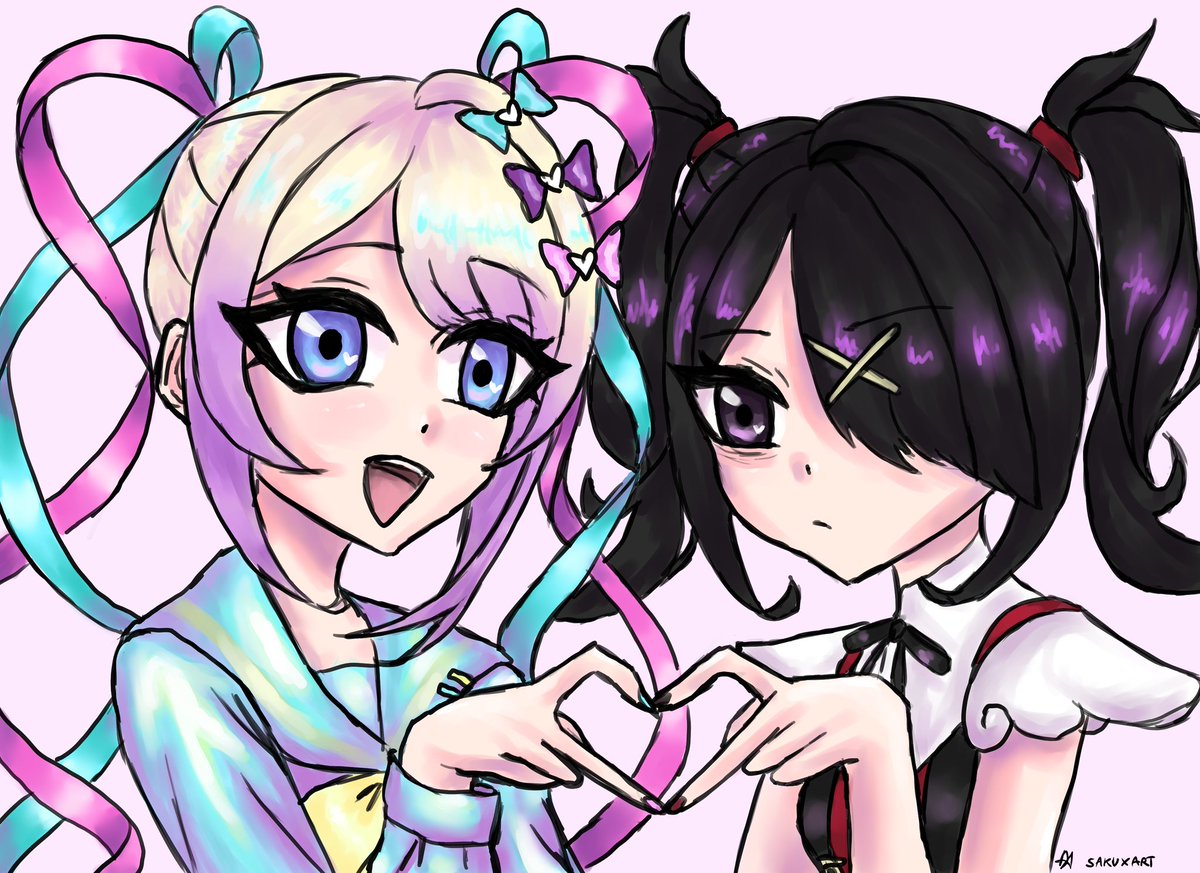 sakuxart's tweet photo. KAngel &amp; Ame

#needygirloverdose #needystreameroverload #fanart https://t.co/vuok3cmRJm