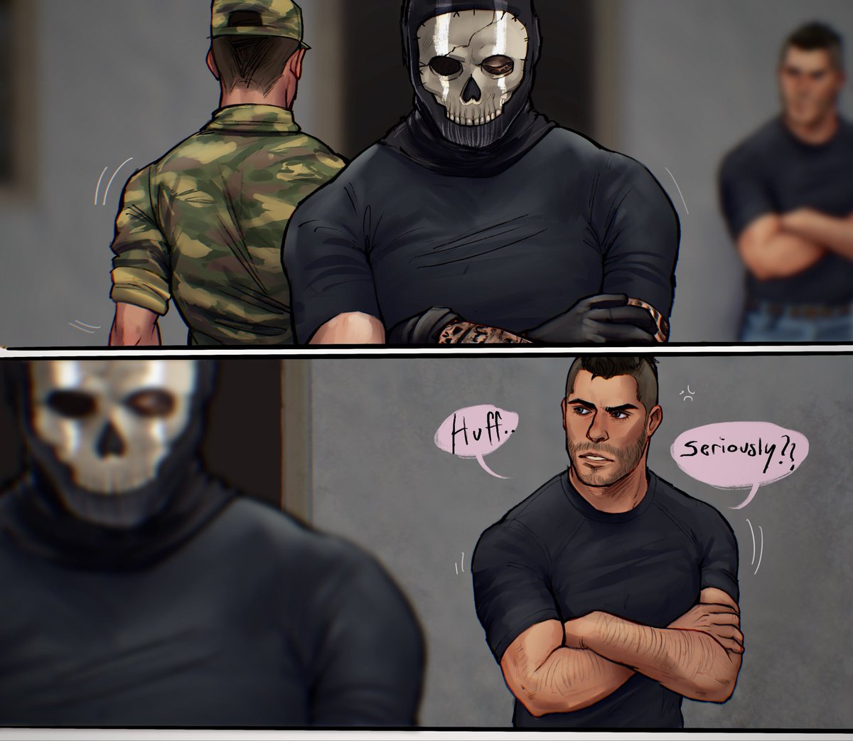 fludderpy's tweet image. Sooooo there are some new people on base….
. 
(More on p4tre0n 💫)
. 
#cod #callofduty #ghostsoap #ghoap #simonghostriley #johnsoapmactavish