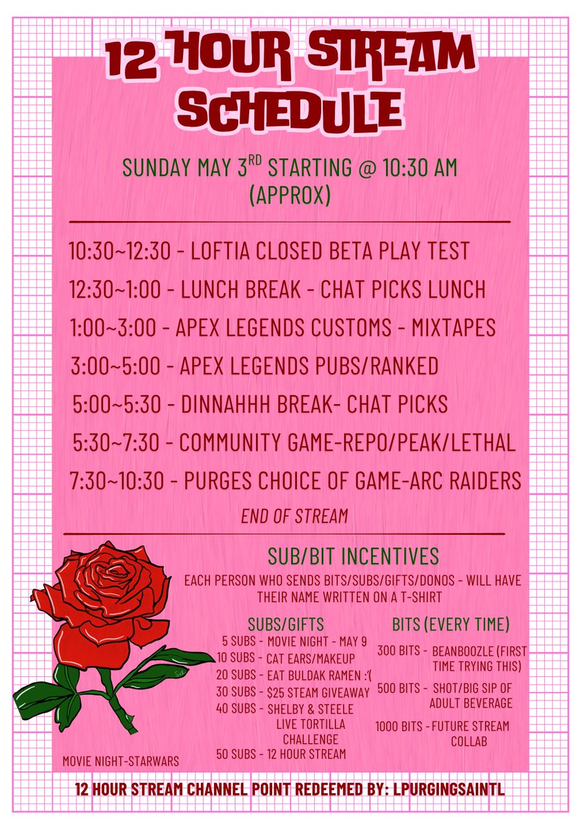 SacredxRose | Twitch tweet media