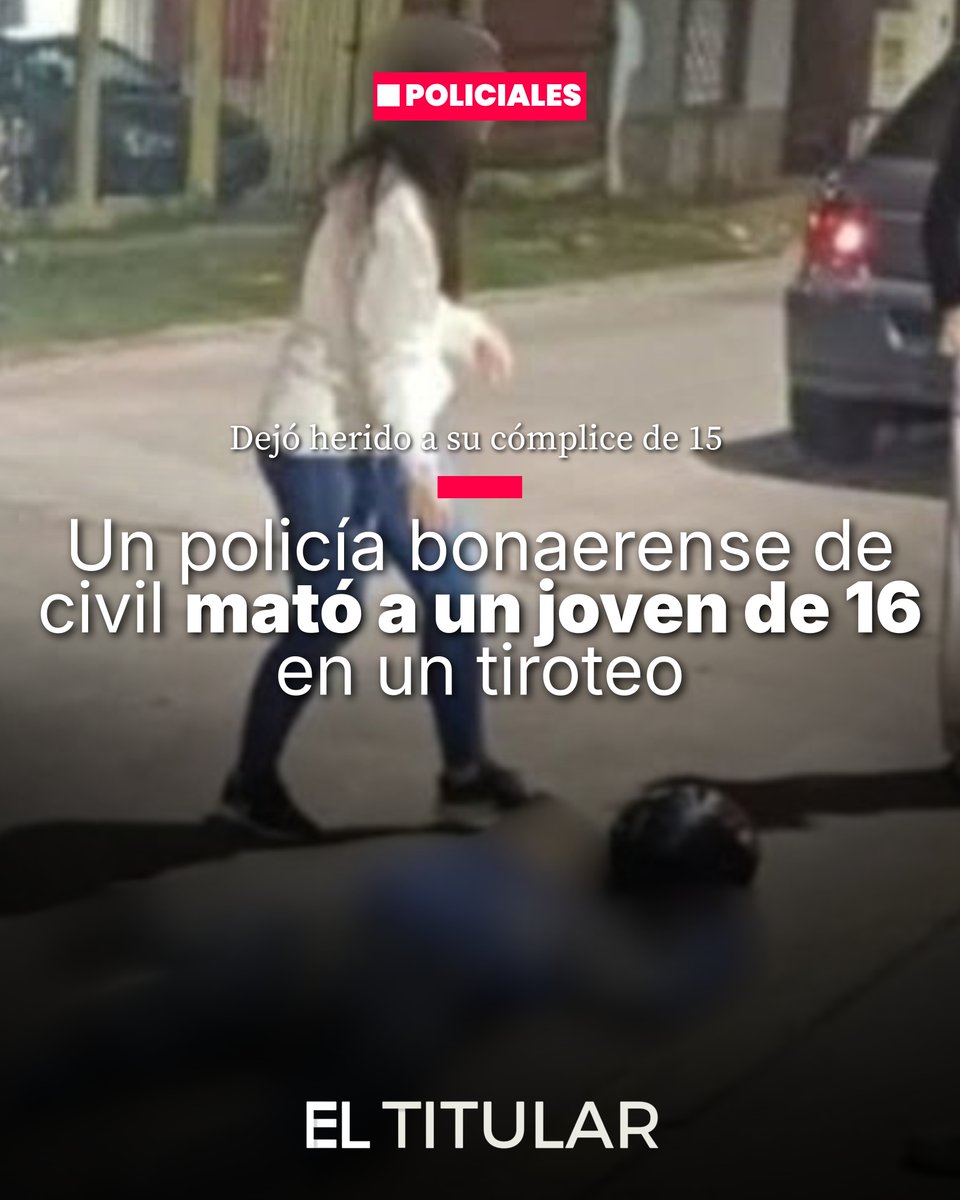 eltitularmdp's tweet photo. #Policiales En Quilmes, un policía bonaerense de civil se tiroteó con dos adolescentes que intentaron robarle la moto en Solano. Un joven de 16 murió en el lugar y su cómplice de 15 fue herido y detenido. La causa quedó como robo en tentativa seguido de homicidio. https://t.co/jWUmiICROs