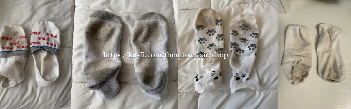 TheMissElixir's tweet photo. Which pair would you sniff first.. 1,2,3 or 4?
https://t.co/lejuxdyy9p 🧦🛒
#wornitems #usedclothing #usedsocks #wornsocks #socks #anklesocks #crewsocks #kofi #sockseller #feetseller #buyingfeet #socken #fyp https://t.co/jpIrOcTxtq