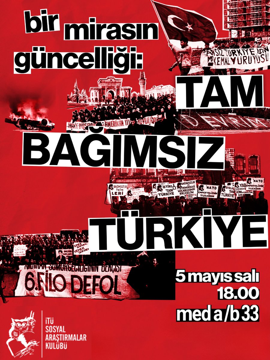 İTÜ Sosyal Araştırmalar Kulübü - SAK tweet media