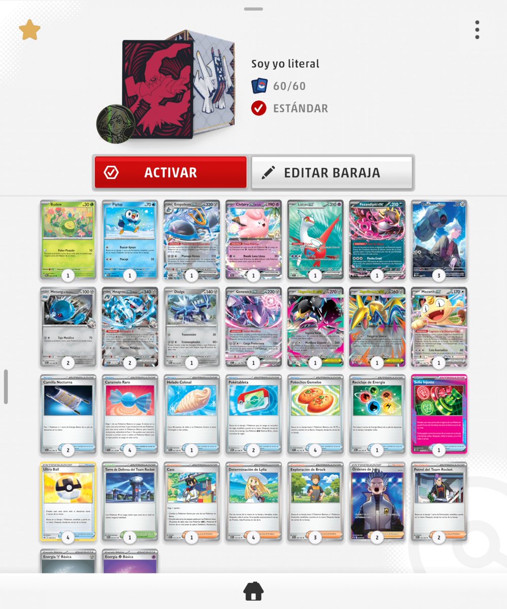 Ciberciv's tweet photo. Esta semana he vuelto a Pokémon TCG un poco, ayer hice top 8 en el cup de Comic Stores con Metagross de Máximo y tenía bastante bien encarado el top de no ser por ir contra Zoroark la primera. He hecho honor a Don Máximo Peñas (energías hay 5-5 que no sale) https://t.co/i1EPlvRlpk